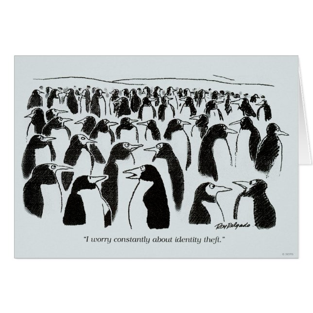 Identitetsstöld Hälsningskort (Framsidan Horizontal)