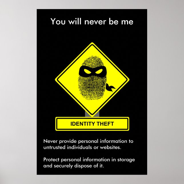 Identity Theft Security Awareness Poster (Framsidan)