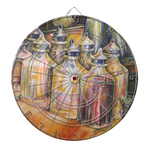 Ideografi av gyllene ljus darttavla (Framsidan)