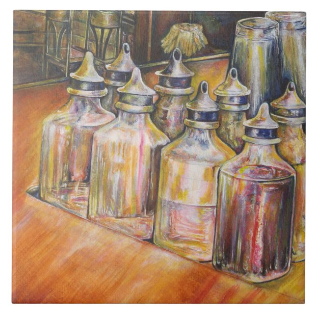 Ideografi av gyllene ljus kakelplatta (Framsidan)