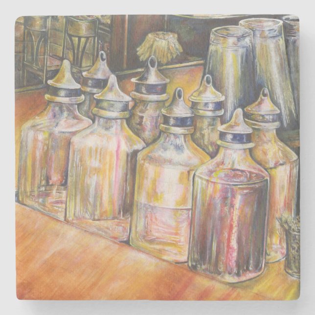 Ideografi av gyllene ljus stenunderlägg (Framsidan)