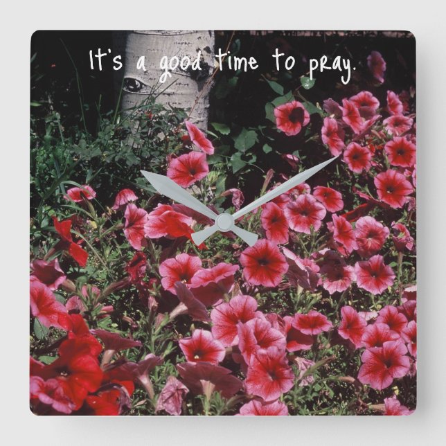 Idépåminnelse till Pray Fyrkantig Klocka (Framsida)
