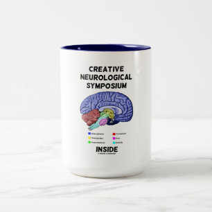 Idérik Neurological Symposiuminsida (hjärnan) Två-Tonad Mugg