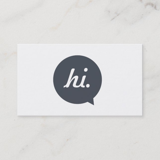 Idérik personlig visitkort (Framsida)