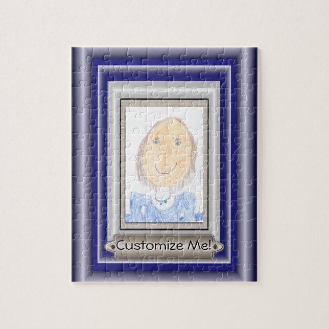 Idérik ram och mattt för ditt mästerverk pussel (Vertikal)