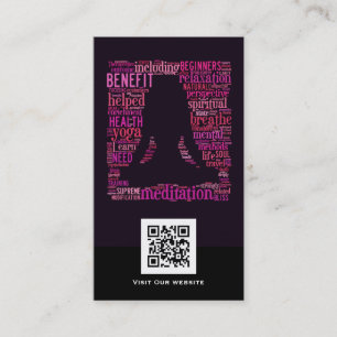 Idérik Yoga QR kodifierar visitkorten Visitkort