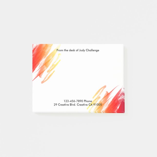 Idérika beställnings- klibbiga noterar Pades Post-it Block (Framsida)