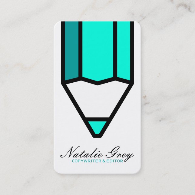 Idérika den moderna författareCopywriterredaktören Visitkort (Framsida)