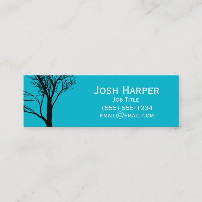 Idérikt konstträd mini visitkort (Framsida)