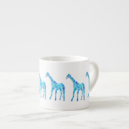 Idérikt vattenfärggiraffkaffe/espressomugg espressomugg