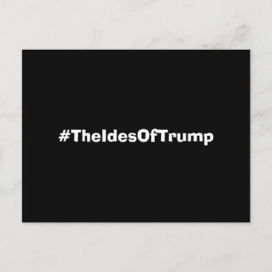Iderna för Trump Hashtag Vykort