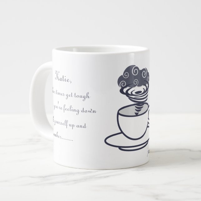 Idéstorm i tekopp mugg jumbo mugg (Framsida vänster)