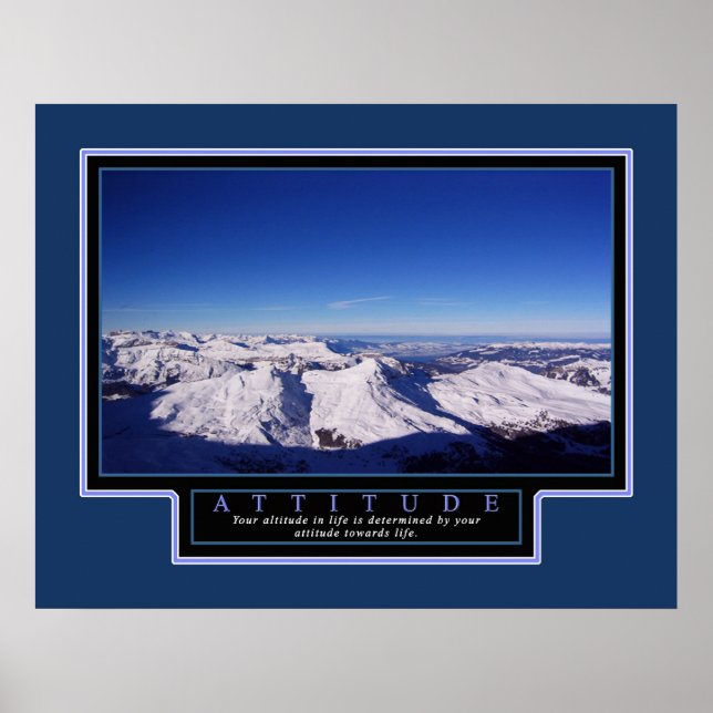 Idétänkt Poster "Attitude" 22 x 28 (Framsidan)