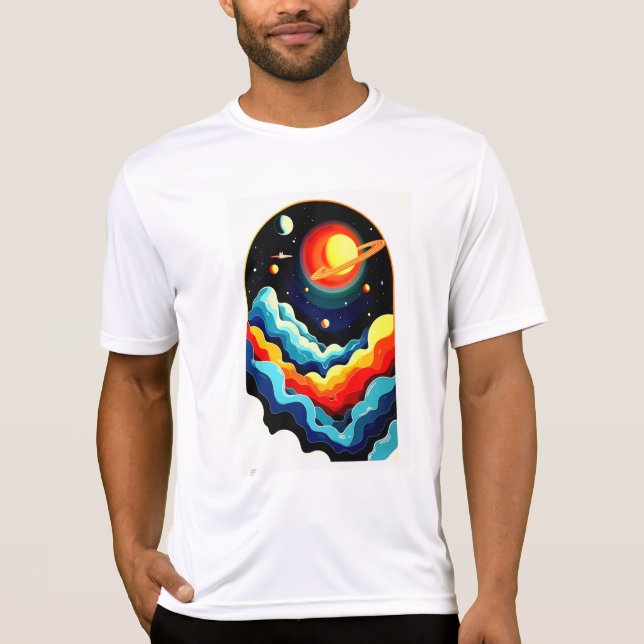 Idéutrymmesutskrifter, Unik utrymmeskänslig décor T Shirt (Framsida)
