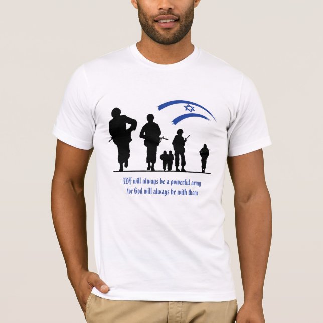 IDF: EN KRAFTIG ARMÉ AV GUDEN T SHIRT (Framsida)