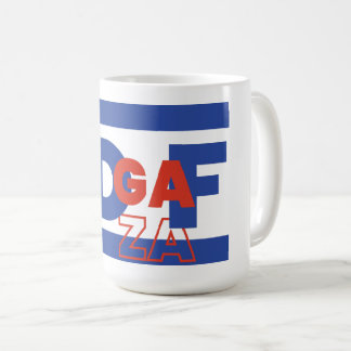 IDF och IDGAF-koncept Israels Palestinakonflikt Kaffemugg