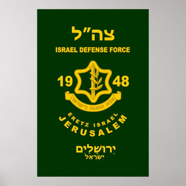 IDF - Sar El Volunteer-programmet Poster (Framsidan)