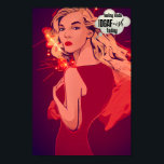 IDGAF-citat Ord Pun, Funny Punny Pop Art Poster<br><div class="desc">Lustigt, Roligt och konstutskrift. Lägg till lite tecknad i ditt hem eller på ditt kontor med den här roliga pop Art Canvas med en blond skönhetsillustration av "Feeling Kinda IDGAF - ish Today". Lustigt Poster poppgrafik. Fin blond kvinna som tänker. Lustigt minne poster. Perfekt för att göra alla utrymmen ljusare...</div>