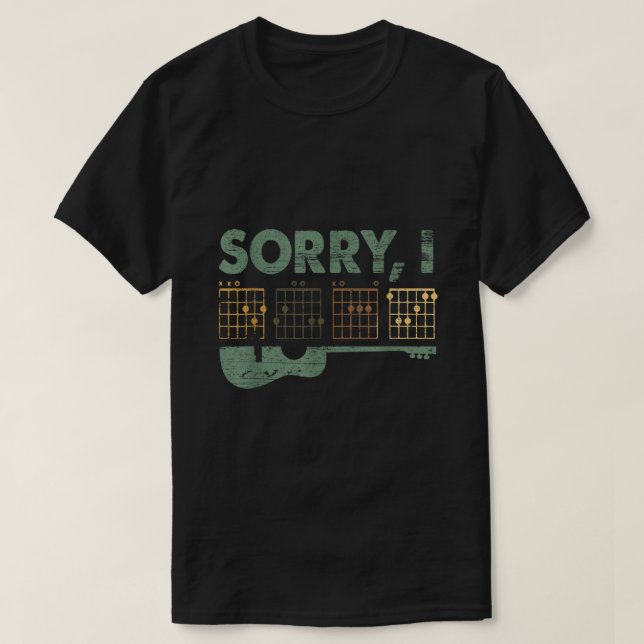 IDGAF-Gömt meddelandegitarrer för T Shirt (Design framsida)
