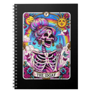 IDGAF-samling för bärbara datorer med Tarot Card-k Anteckningsbok