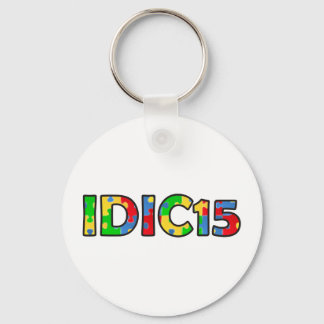 IDIC15 Keychain Multifärgad Puzzle Nyckelring