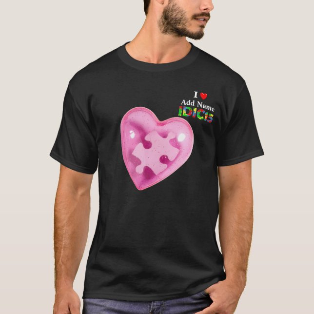 IDIC15 Manar Shirt Rosa Heart Anpassa T-shirt (Framsida)