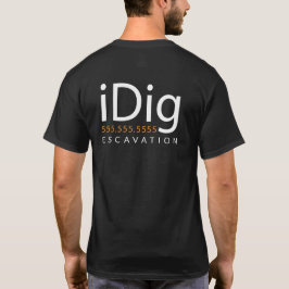 iDIG. Grävskopa. Backhoeoperatör. Gåva och Merch Tröja