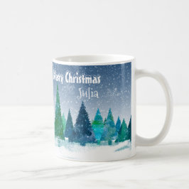 Idillyc Serene Whimsical Magic Snö Ligcape Kaffemugg