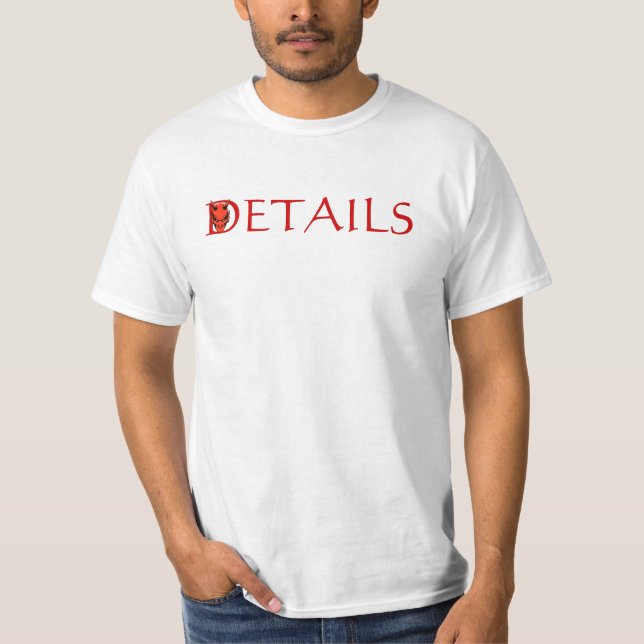 Idiomdjävulen är i specificerar tee shirt (Framsida)