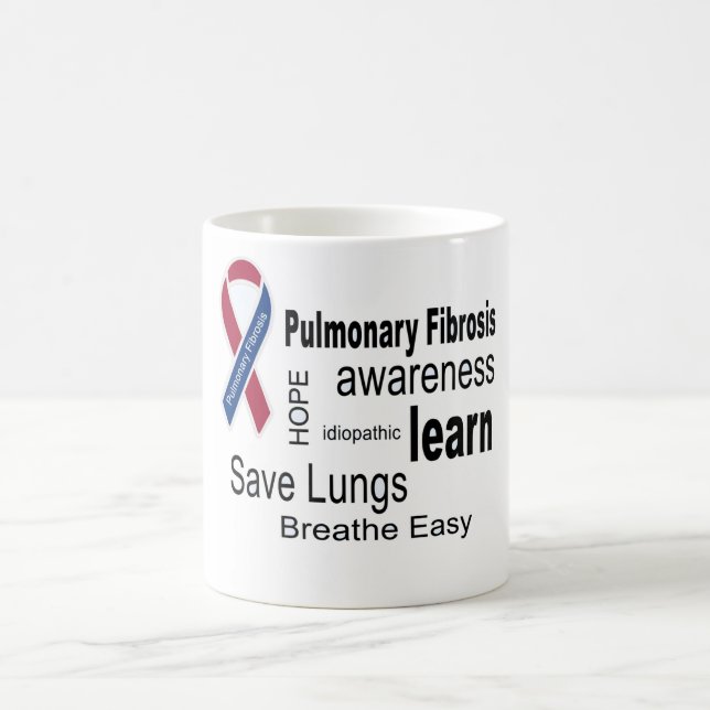 Idiopathic medvetenhetmugg för Pulmonary Fibrosis Magisk Mugg (Center)