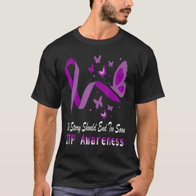 Idiopathic Thrombocytopenic Purpura ITP Awareness  T Shirt (Framsida)