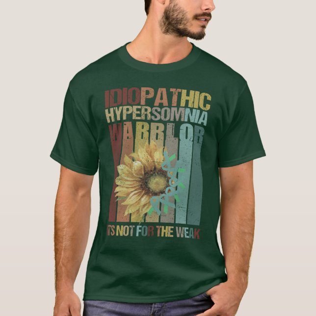 Idiopatisk hypersomnia-krigare, IH-stöd T Shirt (Framsida)