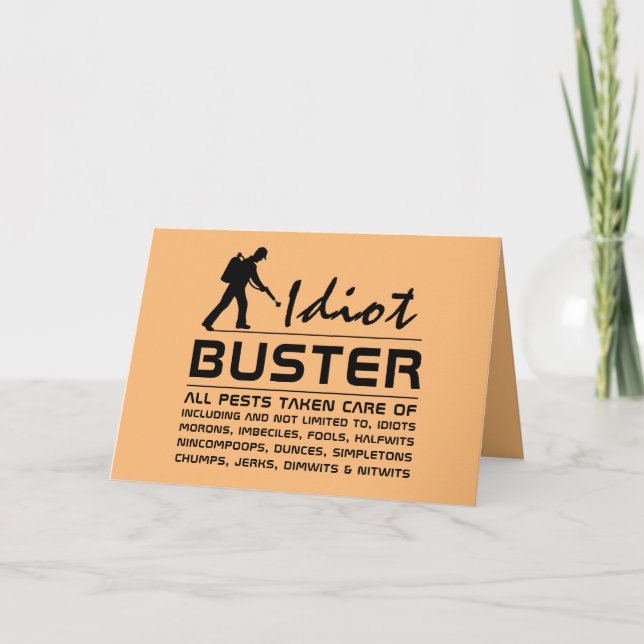 Idiot Buster Kort (Framsida)