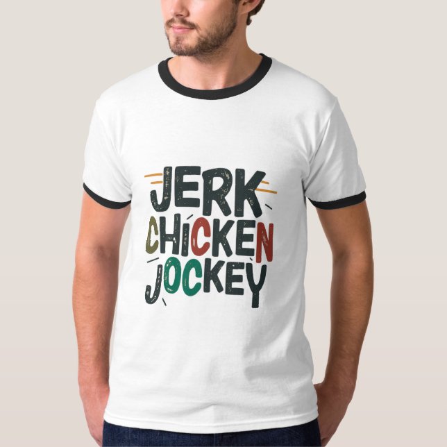 Idiot Chicken Jockey T Shirt (Framsida)
