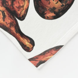 Idiot Chicken Karibien Väster indisk Jamaican Food Fleecefilt