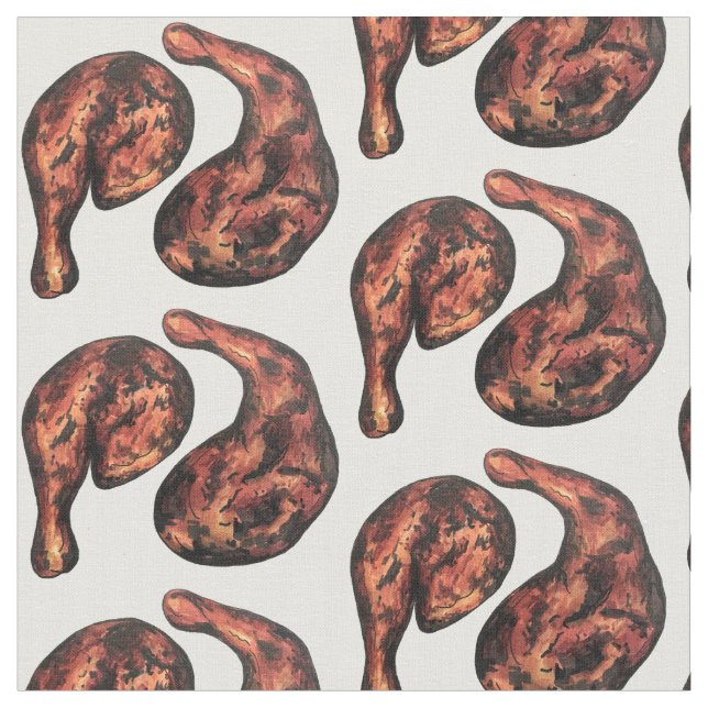 Idiot Chicken Karibien Väster indisk Jamaican Food Tyg (Närbild)