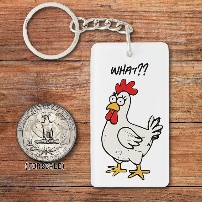 Idiot Chicken Teckning Sarcastic Phrase Bag Charm (Skapare uppladdad)