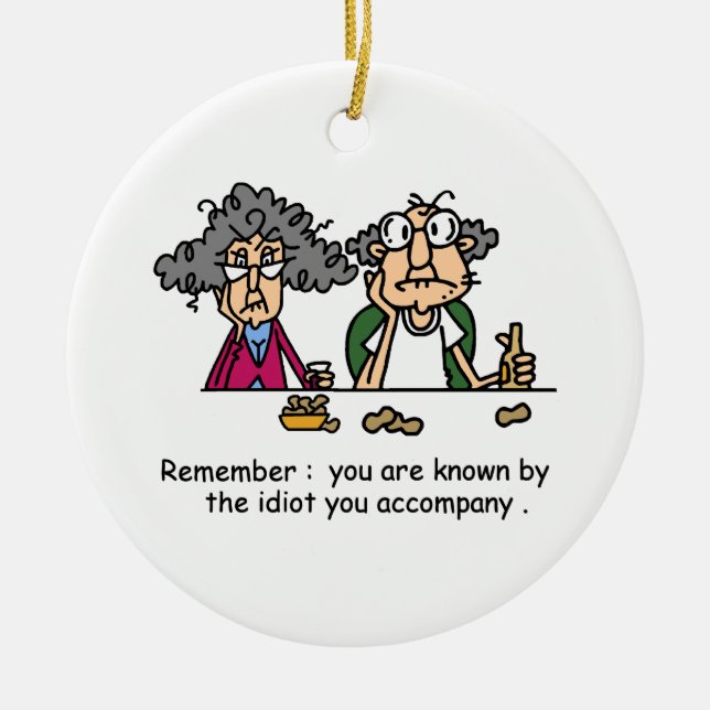 Idiot Company Julgransprydnad Keramik (Framsidan)