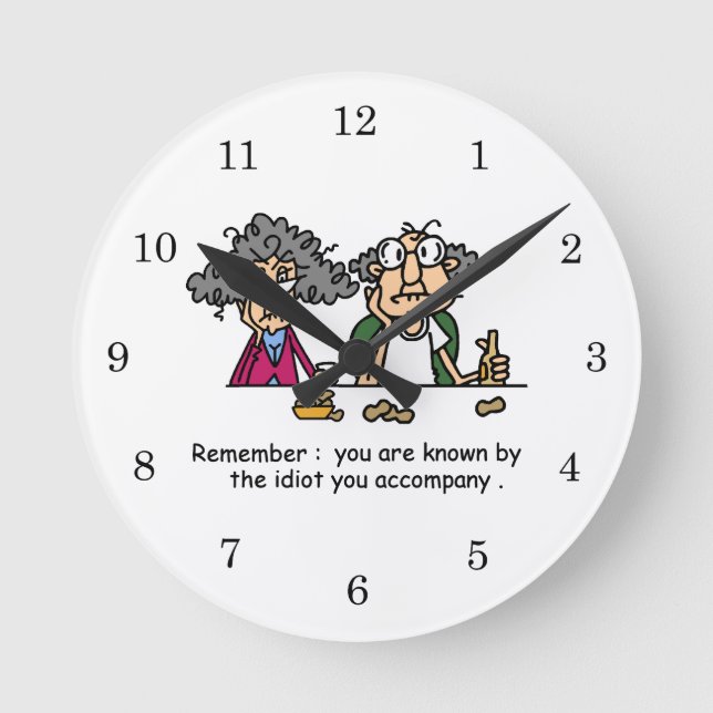 Idiot Company Rund Klocka (Framsida)