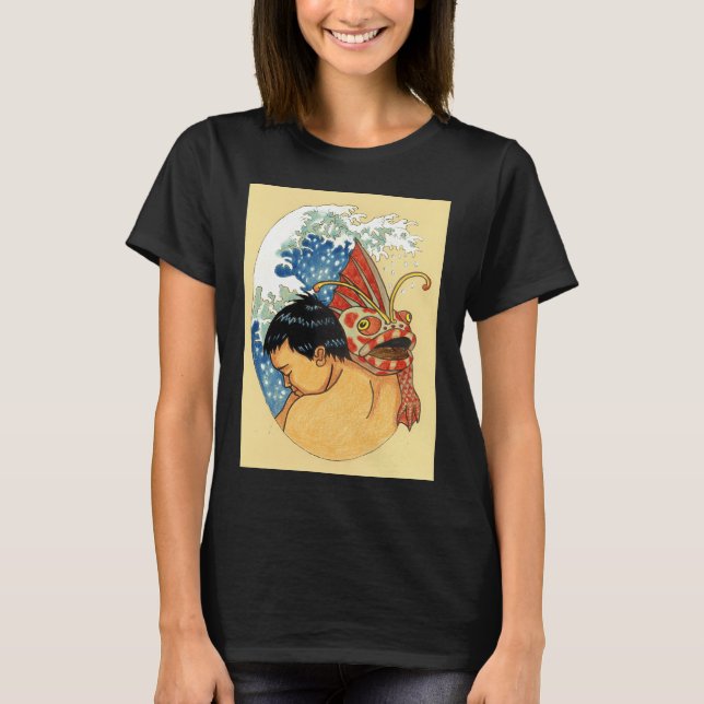 Idiot Fiske T Shirt (Framsida)