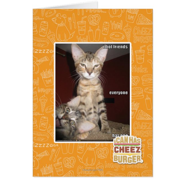 Idiot Friends Hälsningskort (Framsidan)