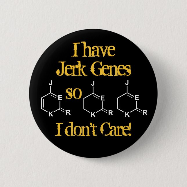 Idiot Genes bryr sig inte Knapp (Framsida)