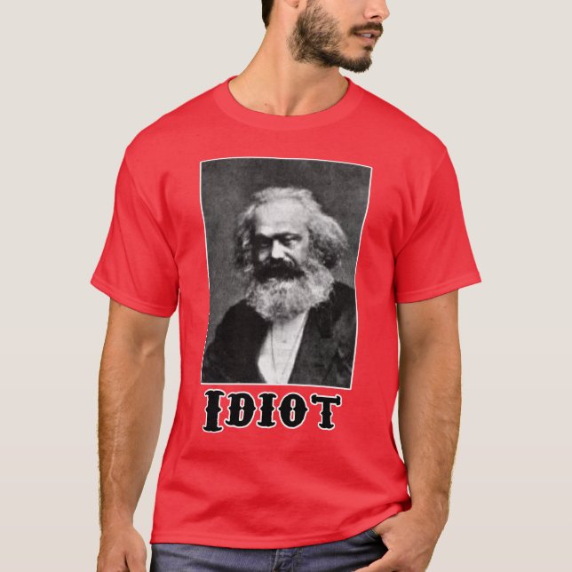Idiot: Karl Marx Tee Shirt (Framsida)