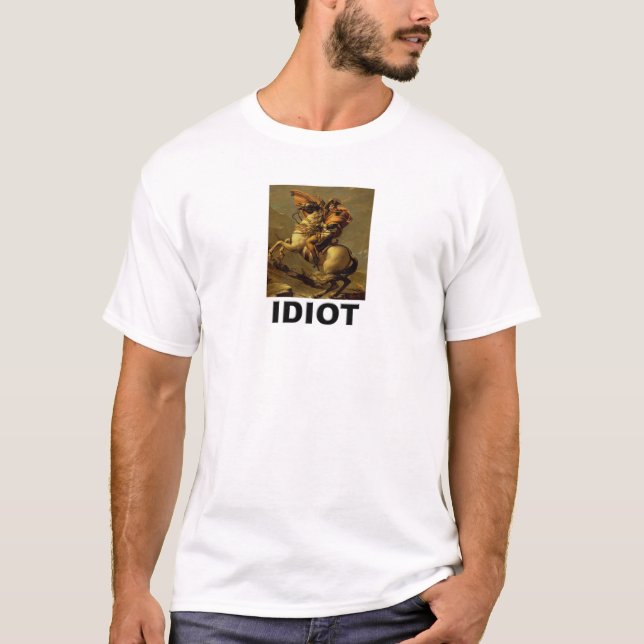 Idiot: Napoleon Bonaparte T-shirt (Framsida)