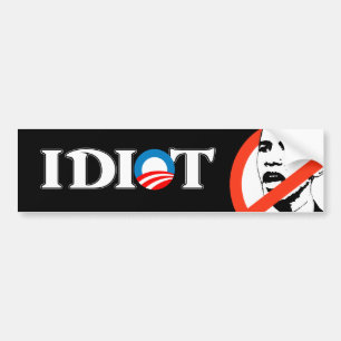 Idiot Obama Bildekal