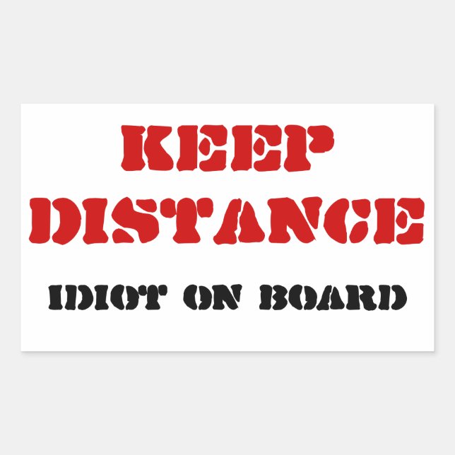 Idiot på klistermärken (Framsida)