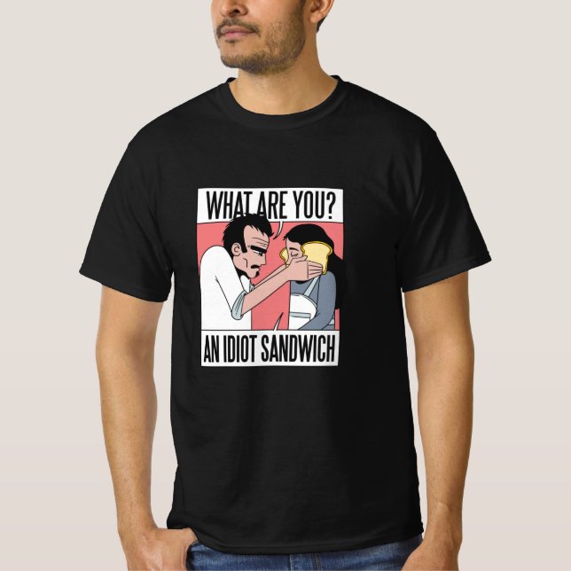 Idiot Sandwich T Shirt (Framsida)
