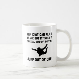 Idiot Skydiving Kaffemugg