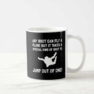 Idiot Skydiving Kaffemugg