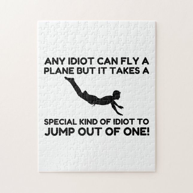 IDIOT SKYDIVING PUSSEL (Vertikal)